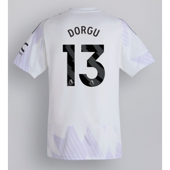 Manchester United Patrick Dorgu #13 Maglia Gara Trasferta Repliche 2025-26 Maniche Corte